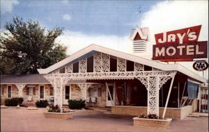 Vandalia Illinois IL Jay's Motel Vintage Postcard