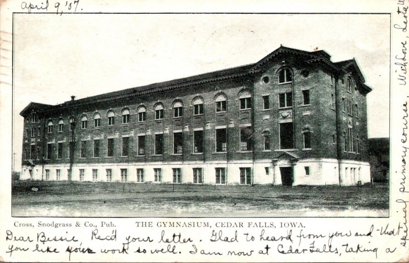 Iowa Cedar Falls The Gymnasium 1907