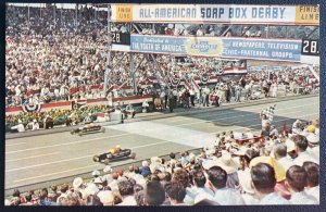 Mint USA Color Picture Postcard Akron OH Annual Soap Box Derby Race