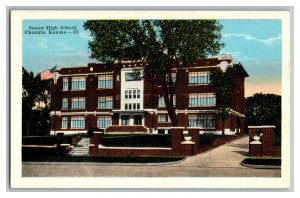 Senior High School Chanute Kansas Postcard