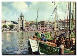 Modern Postcard La Rochelle Charente Maritime door of the Big Clock XII centu...