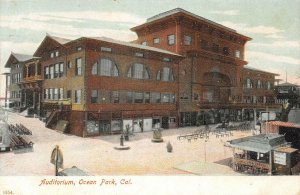 Auditorium OCEAN PARK, CA Santa Monica 1908 Vintage Postcard