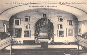 Lexington Virginia R.E. Lee Memorial Chapel, Interior, B/W Photo Print PC U5188