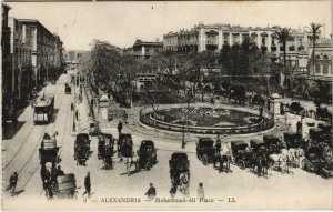 PC EGYPT, ALEXANDRIA, MOHAMMED ALI PLACE, Vintage Postcard (b39366)