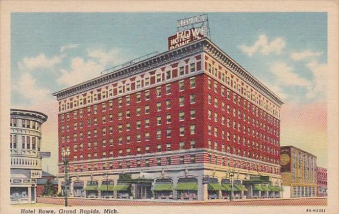 Michigan Grand Rapids Hotel Rowe Curteich