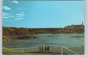 Bridge And Reversing Falls, Saint John, New Brunswick, Vintage Chrome Postcard