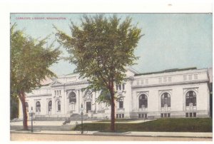 Carnegie Library, Washington DC, Antique Postcard