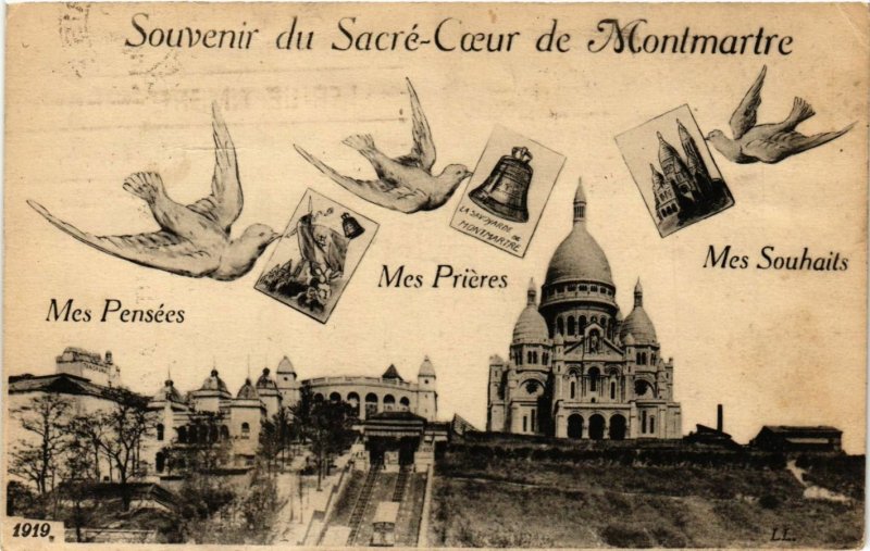CPA Paris 18e Souvenir du Sacré Coeur de Montmartre (284270)