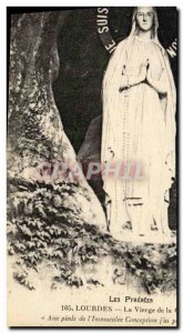 Old Postcard Lourdes Virgin Cave