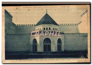 Old Postcard Paris Colonial Exposition in 1931 Morocco Pavilion