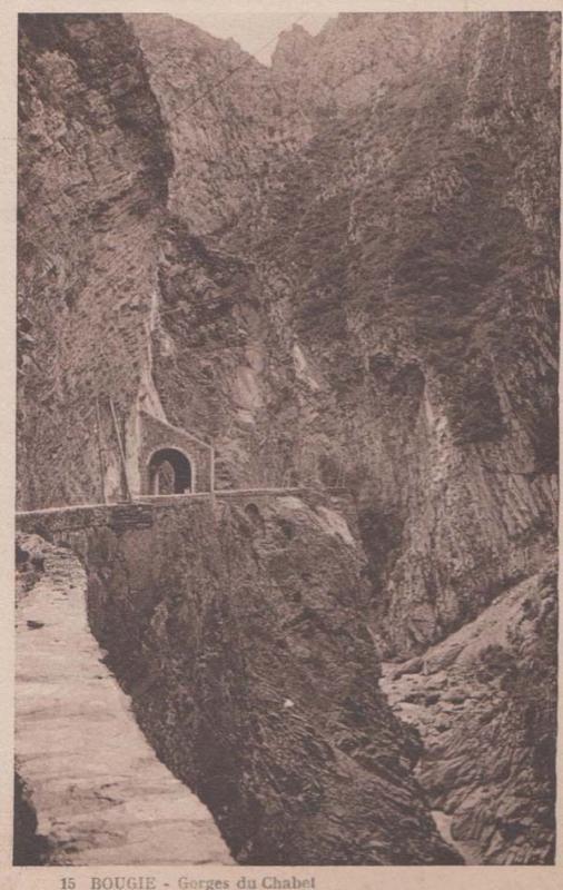 Gorges Du Chabet 15 Bougie Algeria Antique Algerian Mediterranean Old Postcard