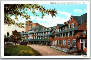 Vtg Pennsylvania Pa Pocono Manor Inn 1920s View Old WB Card Postcard