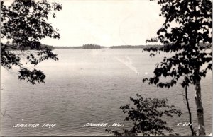 RPPC View of Spooner Lake, Spooner WI c1949 Vintage Postcard X45