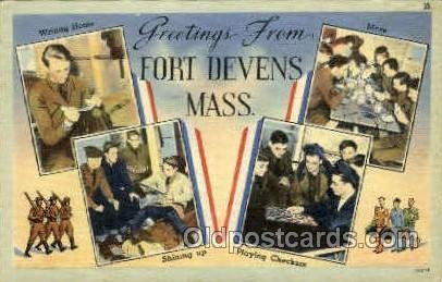 Fort Devens, Massachusetts, USA Military 1942 postal used no stamp 1942