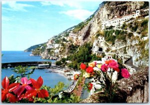 Postcard - View towards west - Amalfi, Italy