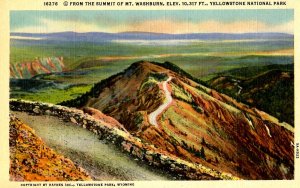 WY - Yellowstone Nat'l Park. Mt. Washburn, View from Summit