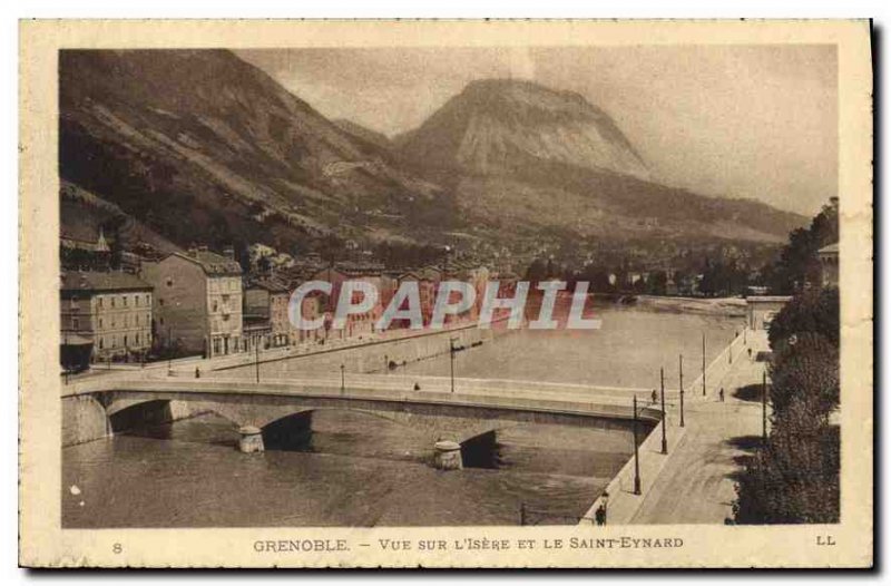 Old Postcard Grenoble Isere View and Saint Eynard