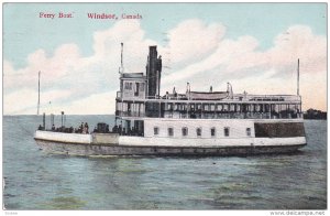 Ferry Boat, WINDSOR, Ontario, Canada, PU-1909