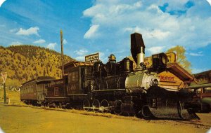 Old Smoke & Cinders Idaho Springs, CO Train C & S Railroad 1960 Vintage Postcard