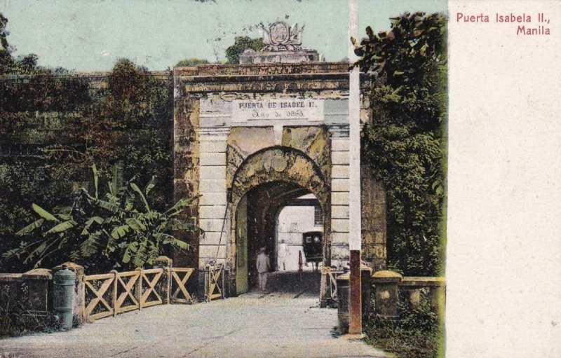 1911, Philippines: Puerta Isabela II, Manila, Used (PC1505)