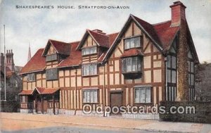 Shakespeare's House Stratford on Avon Unused 