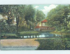 Divided-Back PARK SCENE Malta Ridge & Saratoga Springs & Ballston Spa NY H2641