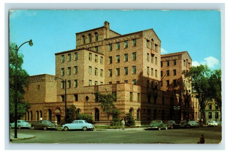 1940s-50s Y.M.C.A. Building in Toledo, Ohio Sign Cars Unused Postcard F1 