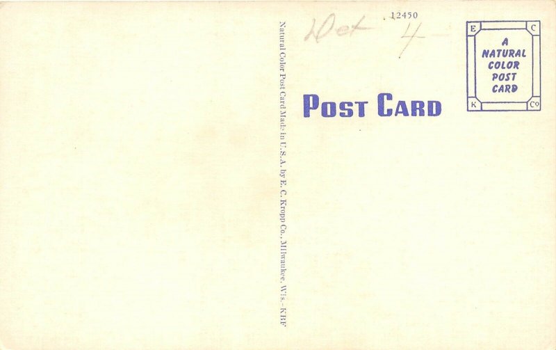 Defiance Ohio 1940s Postcard Defiance College Campus 