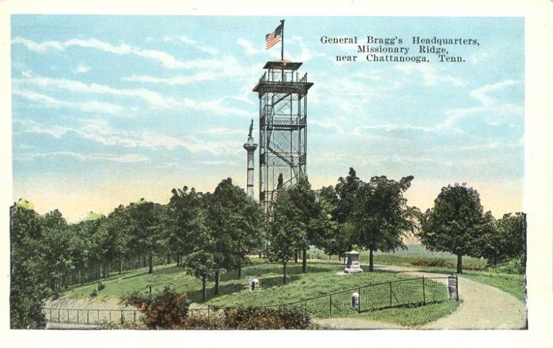 Tower on Missionary Ridge near Chattanooga TN, Tennessee - WB