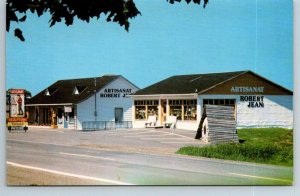 Artisanat Robert Jean Inc., St Jean-Port-Joli, Quebec, Vintage Chrome Postcard