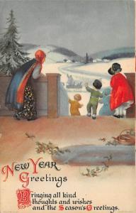 Artist Ellen Clapsaddle New Years Day Unused 