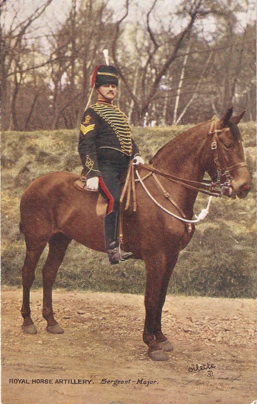 The Royal Horse Artillery. Major Tuck Oilette PC # 9425