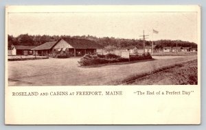 Roseland & Cabins   Freeport   Maine   Postcard