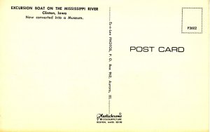 IA - Clinton. Excursion Boat on Mississippi River (Now Museum)
