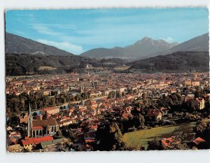 Postcard Aerial View of Innsbruck Austria