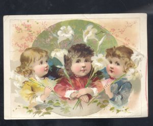 TOLEDO OHIO WOOLSON SPICE COMPANY LION COFFEE 3 SISTERS ADVERTISING TRADE CARD