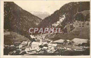 Postcard Old La Clusaz and the Park Gorge
