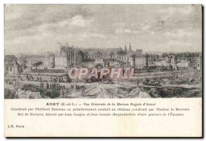 Old Postcard Anet Vue Generale of the Royal House of & # 39Annet