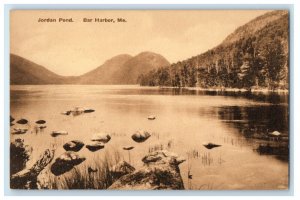 c1930's View Of Jordan Pond Bar Harbor Maine ME Unposted Vintage Postcard