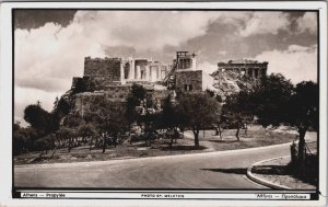 Greece Athens Propylaea Vintage RPPC C151