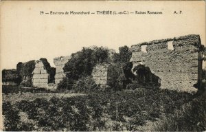 CPA Env. de MONTRICHARD - THEZÉE - Ruines ROMAINes (127802)