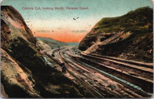 Panama Culebra Cut Looking North Panama Canal Vintage Postcard C099