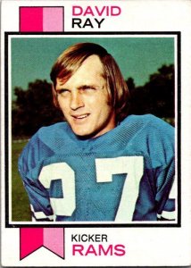 1973 Topps Football Card David Ray Los Angeles Rams sk2564