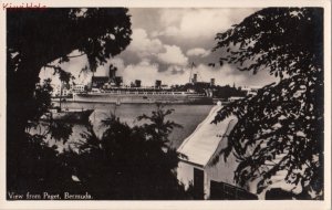 Postcard RPPC View from Paget Bermuda