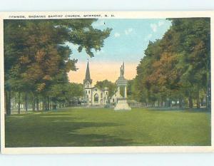 Unused W-Border CHURCH SCENE Newport New Hampshire NH L4909