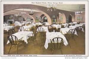 New York City Prince George Hotel New England Dining Room