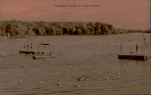 B579 United States Becket the Waterfront Sports at Camp Watitoh 1938