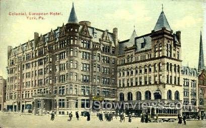 Colonial, European Hotel - York, Pennsylvania