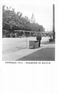 Postcard RPPC California Newman 1912 Diamond in Revue 23-3956