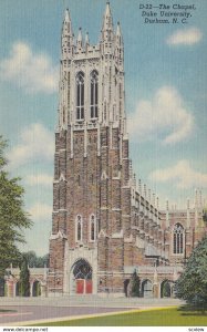 DURHAM , North Carolina , 30-40s ; Chapel , DUKE University